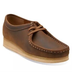 Clarks Originals Leather Wallabee In Beeswax